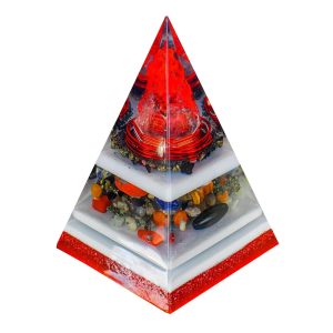 Orgonite Personalizado Pirâmide com Hematita Magnetizada 17 a 19cm