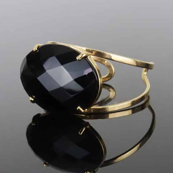 Bracelete de Obsidiana Negra