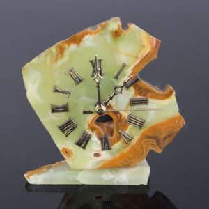 Relógio de Ônix Amarelo e Sardônia
