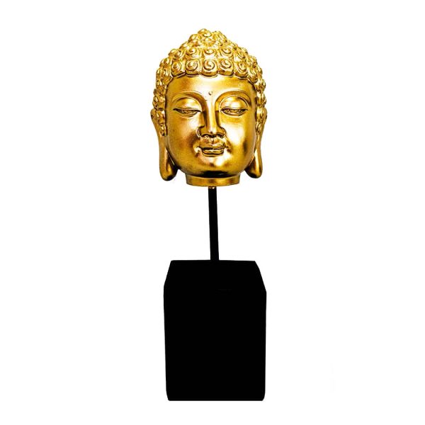 Cabeça Buda Sidarta - Dourado