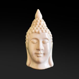 Cabeça Buda Sidarta - Branca - 15cm